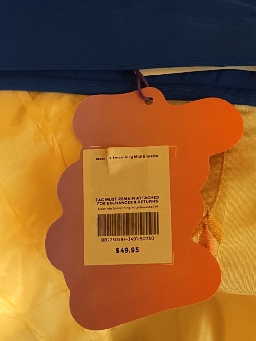 YITTY NWT Women's Medium Royal Blue Athletic Bra. - Picture 2 of 9